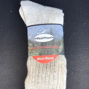 Package of 3 wool blend socks